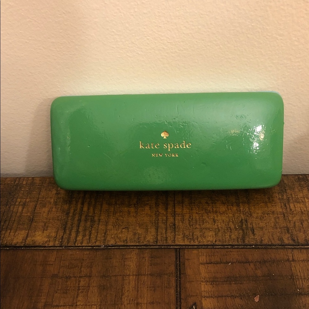 Kate Spade Vibrant Green and Blue Eyewear Case